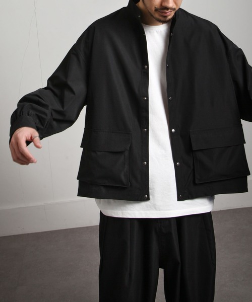 UNCORD（アンコード）の「【UNCORD】WIDE LOOSER SHIRTJACKET/ワイドルーズシャツジャケット（ミリタリージャケット・メンズ・カーキ/ベージュ/ブラック・MEDIUM/X-LARGE/LARGE）」の12枚目の写真