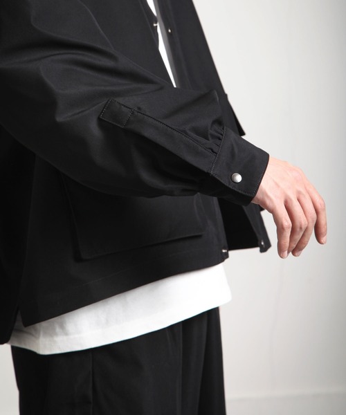 UNCORD（アンコード）の「【UNCORD】WIDE LOOSER SHIRTJACKET/ワイドルーズシャツジャケット（ミリタリージャケット・メンズ・カーキ/ベージュ/ブラック・MEDIUM/X-LARGE/LARGE）」の14枚目の写真