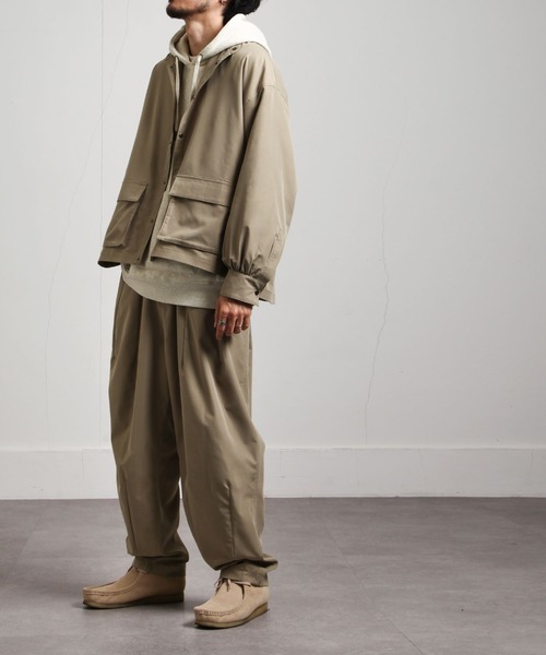 UNCORD（アンコード）の「【UNCORD】WIDE LOOSER SHIRTJACKET/ワイドルーズシャツジャケット（ミリタリージャケット・メンズ・カーキ/ベージュ/ブラック・MEDIUM/X-LARGE/LARGE）」の16枚目の写真