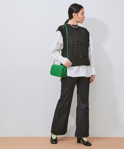 ADAM ET ROPE'（アダムエロペ）の「【WEB限定】フラップミニショルダーバッグ（ショルダーバッグ・レディース・ブルー/グリーン/ブラック/イエロー・FREE）」の7枚目の写真