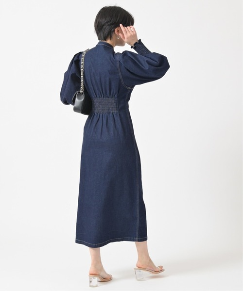 U by SPICK&SPAN(ユーバイスピックアンドスパン)の「デニムシャツワンピース(ワンピース・レディース・ネイビー・38/36)」の16枚目の写真