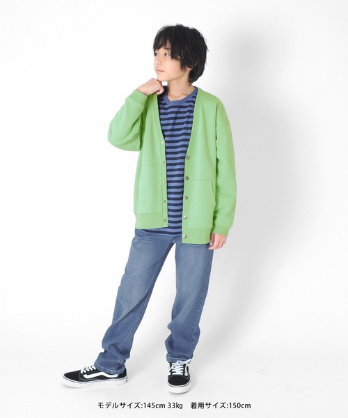 GLAZOS（グラソス）の「[ストレート]ヴィンテージ加工デニムパンツ（デニムパンツ・キッズ・ブルー/ライトブルー/インディゴブルー・130cm/140cm/170cm/150cm/160cm）」の8枚目の写真