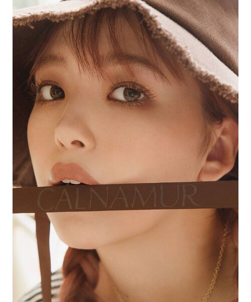 CALNAMUR（カルナムール）の「ロゴテープ付きハット（ハット・レディース・アイボリー/ブラウン・FREE）」の20枚目の写真