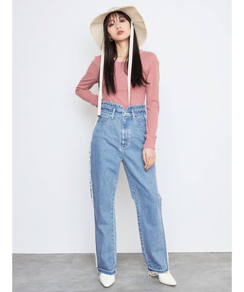 CALNAMUR（カルナムール）の「ロゴテープ付きハット（ハット・レディース・アイボリー/ブラウン・FREE）」の18枚目の写真