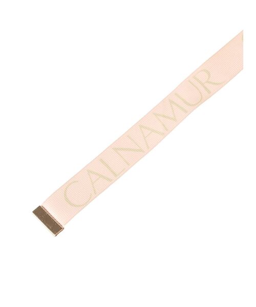 CALNAMUR（カルナムール）の「ロゴテープ付きハット（ハット・レディース・アイボリー/ブラウン・FREE）」の5枚目の写真