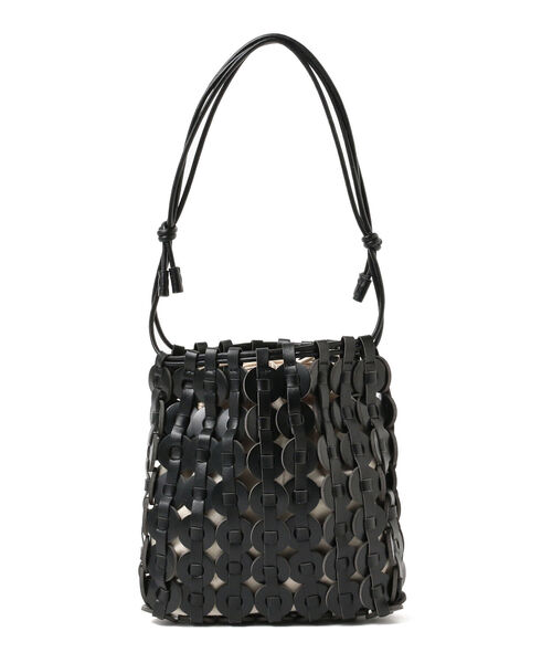 Ray BEAMS（レイビームス）の「RBS / フェイクレザー リング バッグ（ハンドバッグ・レディース・ベージュ/ブラック・ONE SIZE）」の6枚目の写真