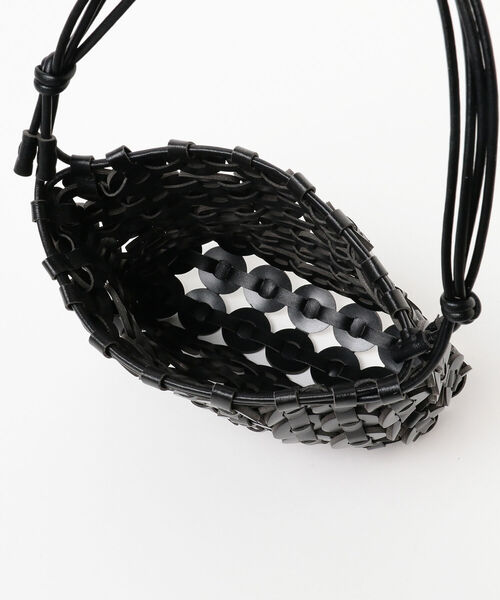 Ray BEAMS（レイビームス）の「RBS / フェイクレザー リング バッグ（ハンドバッグ・レディース・ベージュ/ブラック・ONE SIZE）」の3枚目の写真