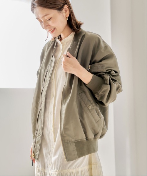 JOURNAL STANDARD(ジャーナルスタンダード)の「■■《追加》Reversible MA-1◆2(MA-1・レディース・ベージュ/ネイビー/カーキ・FREE)」の17枚目の写真