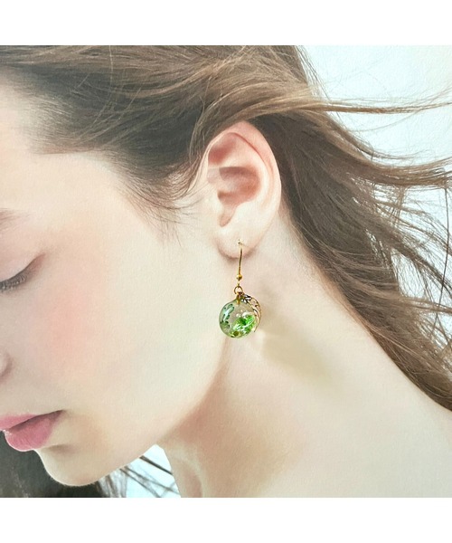 tone(トーン)の「【Willija】金属アレルギー対応《石の果実》ピアス(MA)(ピアス(両耳用)・レディース・ホワイト/パープル/レッド/ピンク/ブルー/グリーン・FREE)」の9枚目の写真