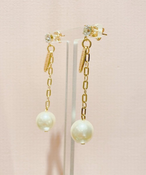 lilLilly（リルリリー）の「パールピアス（ピアス（両耳用）・レディース・ゴールド・FREE）」の3枚目の写真