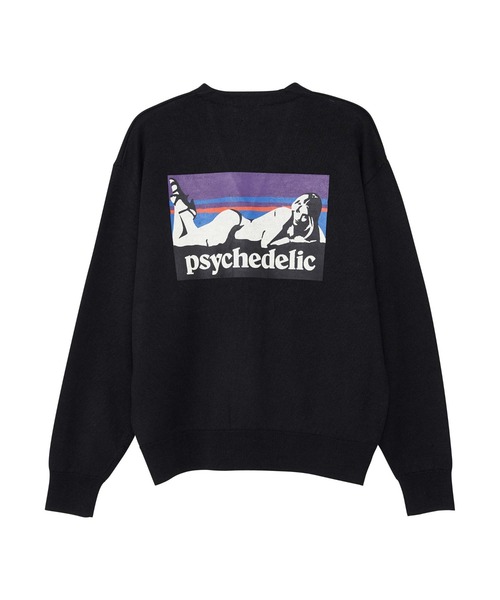 HYSTERIC GLAMOUR（ヒステリックグラマー）の「PSYCHEDELIC カーディガン（カーディガン/ボレロ・メンズ・ブラック/ネイビー/トップグレー・X-LARGE/SMALL/LARGE/MEDIUM）」の2枚目の写真