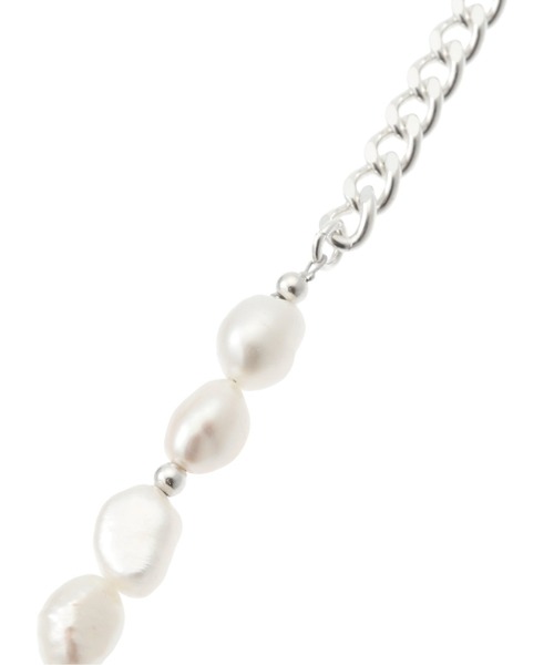 EDIFICE SELECT（エディフィスセレクト）の「【OURA / オーラ】Combination pearl necklace 01（ネックレス・メンズ・シルバー・FREE）」の6枚目の写真