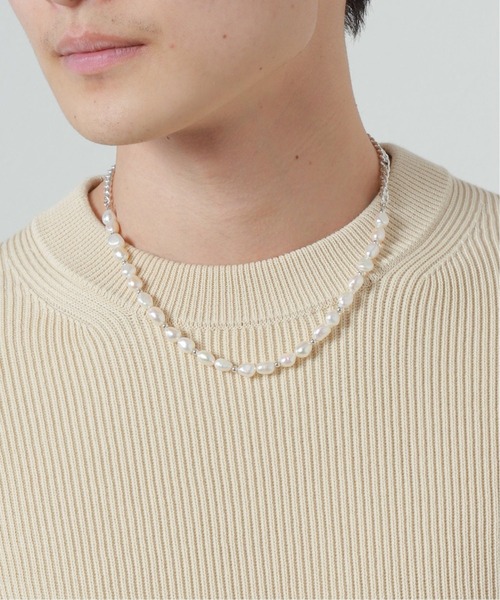 EDIFICE SELECT（エディフィスセレクト）の「【OURA / オーラ】Combination pearl necklace 01（ネックレス・メンズ・シルバー・FREE）」の7枚目の写真
