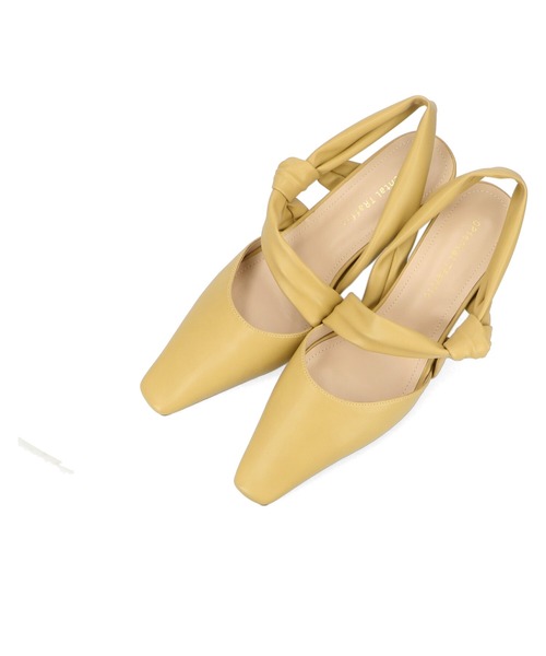 ORiental TRaffic（オリエンタルトラフィック）の「EC限定 ツイストバックストラップパンプス 25107（パンプス・レディース・イエロー/ホワイト/ブラック・40/38/39/41/42/35/36/37/34/33/43）」の17枚目の写真