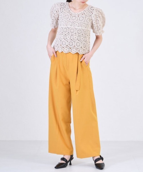 ORiental TRaffic（オリエンタルトラフィック）の「EC限定 ツイストバックストラップパンプス 25107（パンプス・レディース・イエロー/ホワイト/ブラック・40/38/39/41/42/35/36/37/34/33/43）」の22枚目の写真