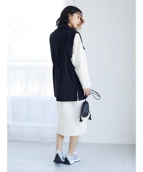 Green　Parks（グリーンパークス）の「ロゴロンTワンピース（ワンピース・レディース・サックスブルー/アイボリー・FREE）」の22枚目の写真