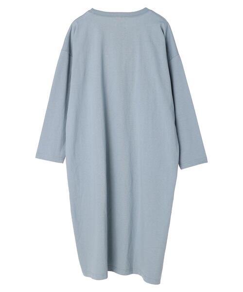 Green　Parks（グリーンパークス）の「ロゴロンTワンピース（ワンピース・レディース・サックスブルー/アイボリー・FREE）」の19枚目の写真