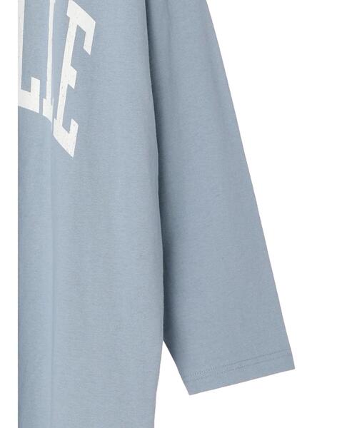 Green　Parks（グリーンパークス）の「ロゴロンTワンピース（ワンピース・レディース・サックスブルー/アイボリー・FREE）」の17枚目の写真