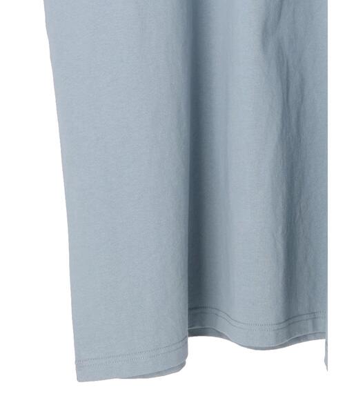 Green　Parks（グリーンパークス）の「ロゴロンTワンピース（ワンピース・レディース・サックスブルー/アイボリー・FREE）」の16枚目の写真