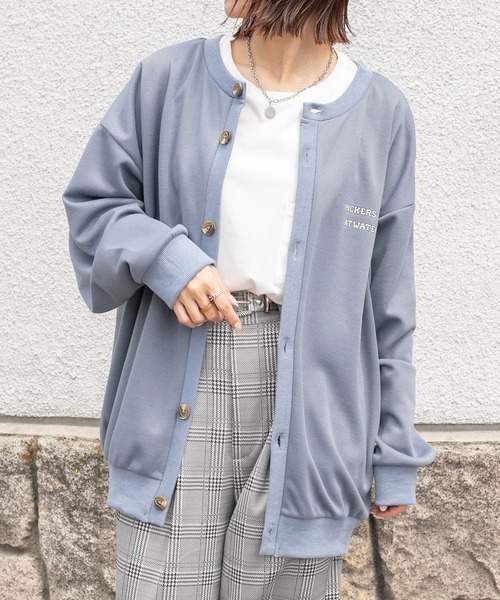 PairPair(ペアペア)の「ロゴカーディガン(ユニセックス)(カーディガン/ボレロ・レディース・ピンク/アイボリー/グレイッシュブルー・フリー)」の16枚目の写真