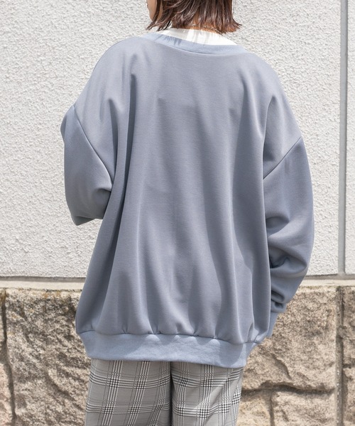 PairPair(ペアペア)の「ロゴカーディガン(ユニセックス)(カーディガン/ボレロ・レディース・ピンク/アイボリー/グレイッシュブルー・フリー)」の18枚目の写真