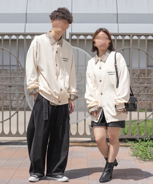 PairPair(ペアペア)の「ロゴカーディガン(ユニセックス)(カーディガン/ボレロ・レディース・ピンク/アイボリー/グレイッシュブルー・フリー)」の14枚目の写真
