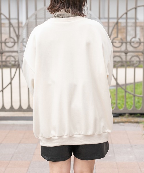 PairPair(ペアペア)の「ロゴカーディガン(ユニセックス)(カーディガン/ボレロ・レディース・ピンク/アイボリー/グレイッシュブルー・フリー)」の9枚目の写真
