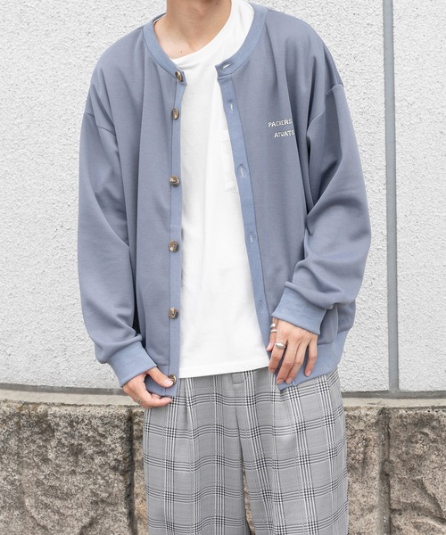 PairPair(ペアペア)の「ロゴカーディガン(ユニセックス)(カーディガン/ボレロ・レディース・ピンク/アイボリー/グレイッシュブルー・フリー)」の4枚目の写真