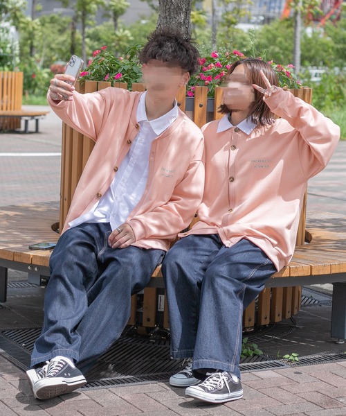 PairPair(ペアペア)の「ロゴカーディガン(ユニセックス)(カーディガン/ボレロ・レディース・ピンク/アイボリー/グレイッシュブルー・フリー)」の5枚目の写真