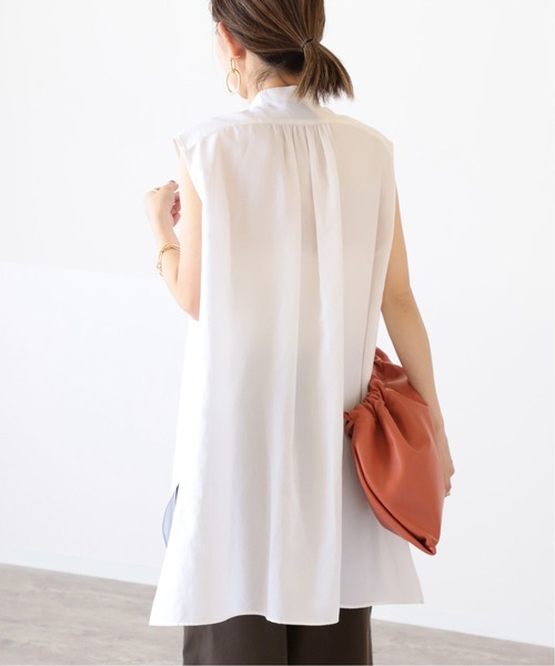 VERMEIL par iena（ヴェルメイユパーイエナ）の「ピンタックノースリーブシャツ◆（シャツ/ブラウス・レディース・ホワイト/ブラック・FREE）」の16枚目の写真