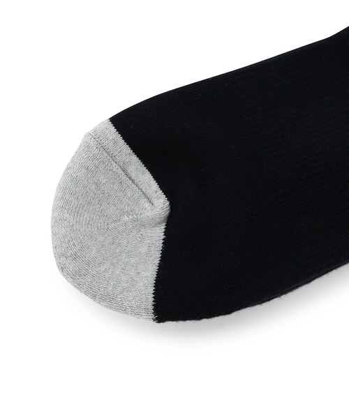 JUN&ROPE'（ジュンアンドロペ）の「【抗菌防臭】ラメラインハイソックス（ソックス/靴下・レディース・ブラック/ホワイト/ネイビー・FREE）」の5枚目の写真