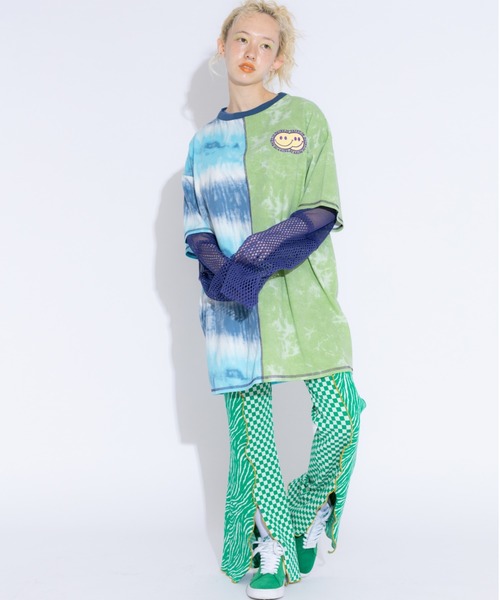 Candy Stripper（キャンディストリッパー）の「CND BABY FLARE パンツ（その他パンツ・レディース・ブラック/ピンク/グリーン・2）」の6枚目の写真