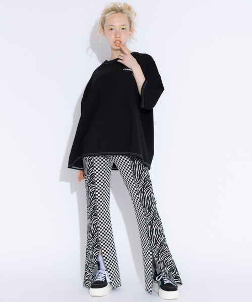 Candy Stripper（キャンディストリッパー）の「CND BABY FLARE パンツ（その他パンツ・レディース・ブラック/ピンク/グリーン・2）」の4枚目の写真