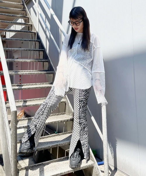 Candy Stripper（キャンディストリッパー）の「CND BABY FLARE パンツ（その他パンツ・レディース・ブラック/ピンク/グリーン・2）」の19枚目の写真