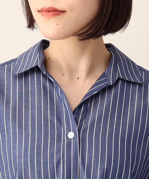 UNTITLED（アンタイトル）の「◆イージーケア スキッパーブラウス【洗える】（シャツ/ブラウス・レディース・ブラック系1/ネイビー系2/ホワイト系・02/48/04/00/44）」の8枚目の写真