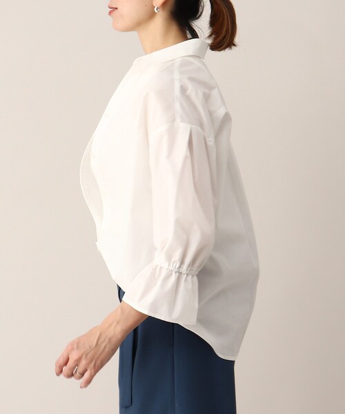 UNTITLED（アンタイトル）の「◆イージーケア スキッパーブラウス【洗える】（シャツ/ブラウス・レディース・ブラック系1/ネイビー系2/ホワイト系・02/48/04/00/44）」の20枚目の写真