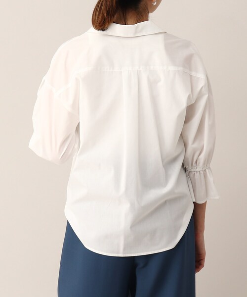 UNTITLED（アンタイトル）の「◆イージーケア スキッパーブラウス【洗える】（シャツ/ブラウス・レディース・ブラック系1/ネイビー系2/ホワイト系・02/48/04/00/44）」の21枚目の写真