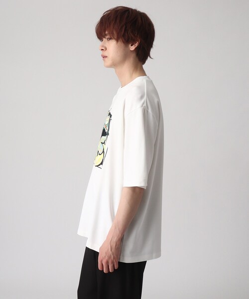 tk.TAKEO KIKUCHI(ティーケータケオキクチ)の「◆リリーアンドフルーツカットソー(Tシャツ/カットソー・メンズ・ホワイト/ブラック/モスグリーン・01/02/03)」の10枚目の写真