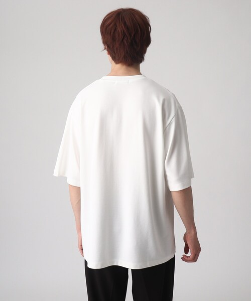 tk.TAKEO KIKUCHI(ティーケータケオキクチ)の「◆リリーアンドフルーツカットソー(Tシャツ/カットソー・メンズ・ホワイト/ブラック/モスグリーン・01/02/03)」の12枚目の写真