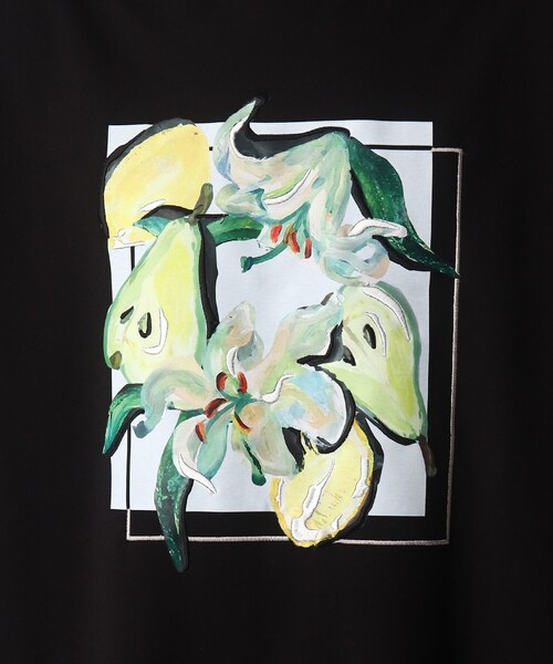 tk.TAKEO KIKUCHI(ティーケータケオキクチ)の「◆リリーアンドフルーツカットソー(Tシャツ/カットソー・メンズ・ホワイト/ブラック/モスグリーン・01/02/03)」の19枚目の写真