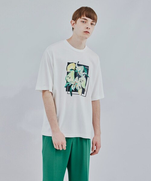 tk.TAKEO KIKUCHI(ティーケータケオキクチ)の「◆リリーアンドフルーツカットソー(Tシャツ/カットソー・メンズ・ホワイト/ブラック/モスグリーン・01/02/03)」の22枚目の写真