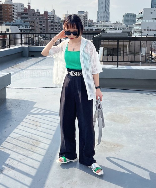 PAGEBOY（ページボーイ）の「アシメフラットサンダル（サンダル・レディース・ブラック系その他/シルバー系その他/ブラック系その他2・MEDIUM/LARGE）」の6枚目の写真