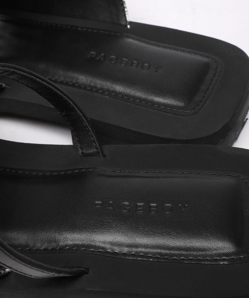 PAGEBOY（ページボーイ）の「アシメフラットサンダル（サンダル・レディース・ブラック系その他/シルバー系その他/ブラック系その他2・MEDIUM/LARGE）」の17枚目の写真