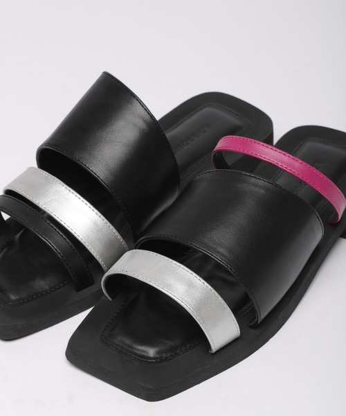 PAGEBOY（ページボーイ）の「アシメフラットサンダル（サンダル・レディース・ブラック系その他/シルバー系その他/ブラック系その他2・MEDIUM/LARGE）」の20枚目の写真