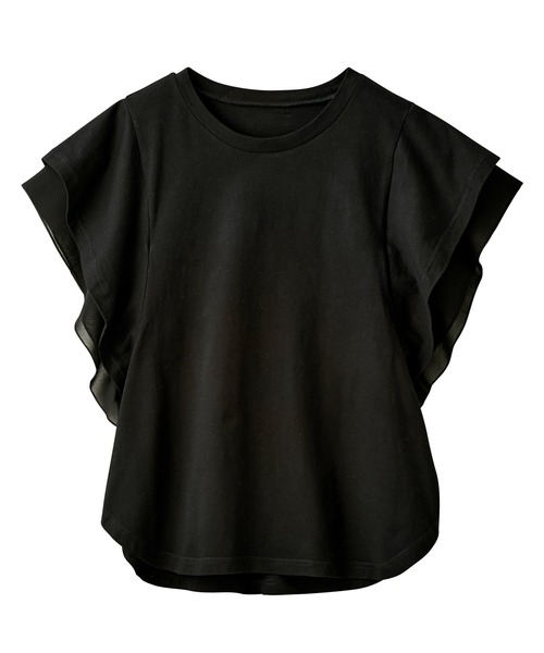 GeeRA(ジーラ)の「冷感シフォン使いフレアーカットソー(Tシャツ/カットソー・レディース・ブラック/ホワイト系その他・LARGE/MEDIUM/X-LARGE)」の19枚目の写真