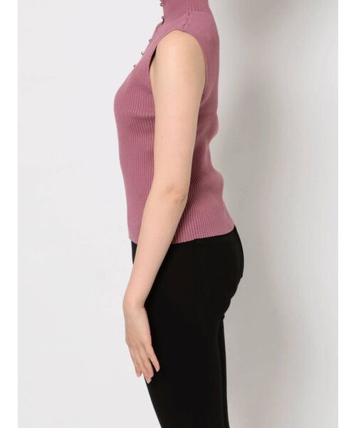 MERCURYDUO（マーキュリーデュオ）の「3WAYボタンノースリデザインニット（ニット/セーター・レディース・オフホワイト/グレー/ブラック/ピンク/ベージュ・FREE）」の20枚目の写真