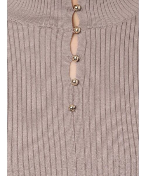 MERCURYDUO（マーキュリーデュオ）の「3WAYボタンノースリデザインニット（ニット/セーター・レディース・オフホワイト/グレー/ブラック/ピンク/ベージュ・FREE）」の7枚目の写真