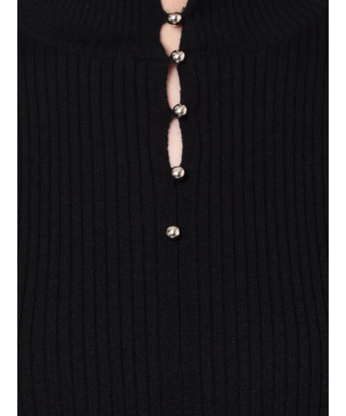 MERCURYDUO（マーキュリーデュオ）の「3WAYボタンノースリデザインニット（ニット/セーター・レディース・オフホワイト/グレー/ブラック/ピンク/ベージュ・FREE）」の8枚目の写真