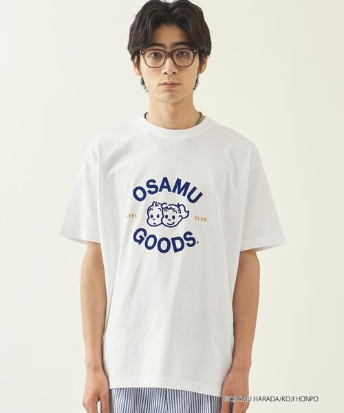 OSAMU GOODS（オサムグッズ）の「【WEB限定】 ＜info. BEAUTY&YOUTH × OSAMU GOODS（R）＞ カレッジTシャツ1（Tシャツ/カットソー・メンズ・ホワイト・S/M/L）」の2枚目の写真