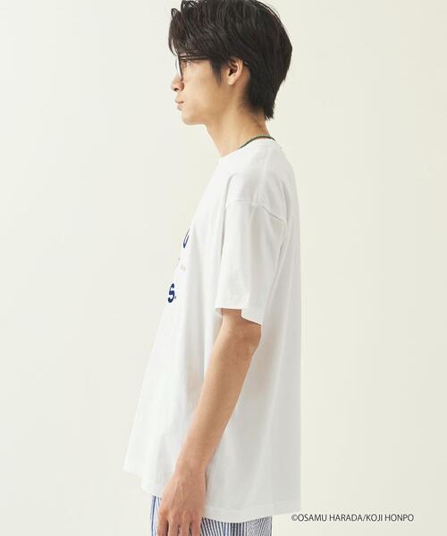 OSAMU GOODS（オサムグッズ）の「【WEB限定】 ＜info. BEAUTY&YOUTH × OSAMU GOODS（R）＞ カレッジTシャツ1（Tシャツ/カットソー・メンズ・ホワイト・S/M/L）」の3枚目の写真